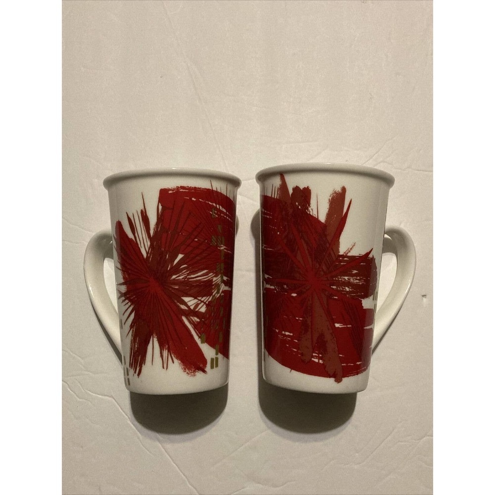 Starbucks Christmas Holiday Coffee Mug Set of 2